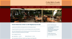 Desktop Screenshot of cafebistroevelin.de